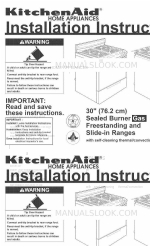 KitchenAid YKGRC608LS0 Manuel d'instructions d'installation