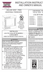 Empire VFD00FB3MF-4 Instruções de instalação e manual do proprietário