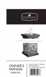 Garden Oasis firebowl 소유자 매뉴얼