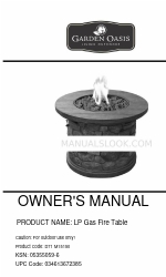 Garden Oasis LP Gas Fire Table Owner's Manual