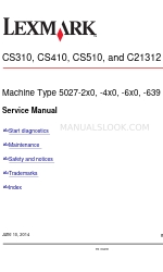 Lexmark 5027-2x0 Manuel d'entretien