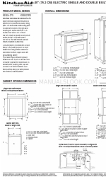 KitchenAid Architect Series II KEBU107SSS Manual de dimensões