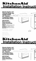 KitchenAid Double Oven Instrucciones de instalación