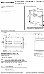 KitchenAid KBMS1454 Produktabmessungen