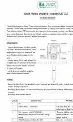 GARDEN SECRETS GS-502 Instructions pour l'utilisateur