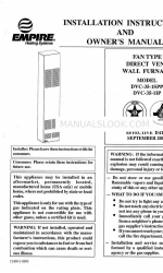 Empire DVC-35-11P Installation Instructions And Owner's Manual