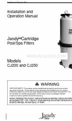 Jandy CJ250 Instrukcja instalacji i obsługi