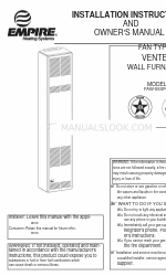 Empire FAW-55SPP Instruções de instalação e manual do proprietário