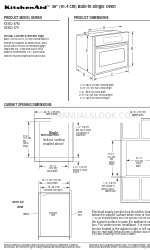 KitchenAid KEBC167M 제품 치수