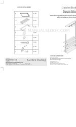 Garden Trading Boscombe Clothes Rail Инструкции по установке