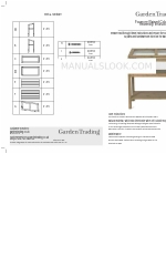 Garden Trading Foxmore Raised Cold Frame Instrukcja montażu