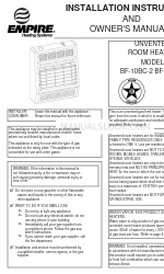 Empire BF-10BC-2 Instrucciones de instalación y manual del usuario