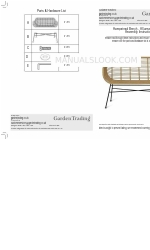 Garden Trading Hampstead Bench BERA03 Assembly Instructions