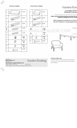 Garden Trading Luccombe Sofa Set Instrucciones de montaje