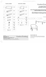 Garden Trading Luccombe Sofa Set Istruzioni per il montaggio