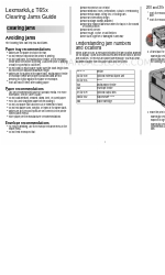 Lexmark 652dn Manuel d'élimination des bourrages