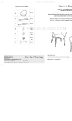 Garden Trading Pair of Luccombe Dining Chairs Istruzioni per il montaggio