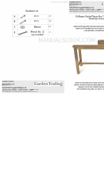 Garden Trading St Mawes Drinks/Planter Bar Table Assembly Instructions