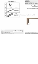 Garden Trading St Mawes Refectory Table 조립 지침