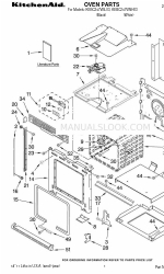 KitchenAid KEBC247VBL - 24 Inch Double Electric Wall Oven Parts Manual