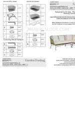 Garden Trading Hampstead Corner Sofa Інструкція з монтажу