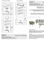 Garden Trading Colwell Sofa Set FUPL01 Instruções de montagem