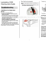 Lexmark 935dn - C Color Laser Printer Manual de solución de problemas