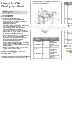 Lexmark 945e - X Color Laser Manual de desbloqueio de encravamentos