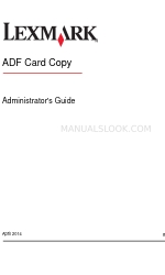 Lexmark ADF Card Copy Handbuch für Administratoren