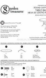 Garden Treasures 0493671 Assembly Instructions