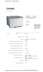 Lexmark C 540n Specifications