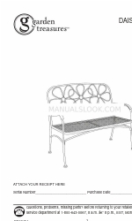 Garden Treasures DAISY BENCH 0477398 Manual