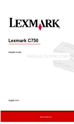 Lexmark C 750 Notas de lançamento