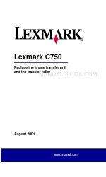 Lexmark C 750 Manual de substituição