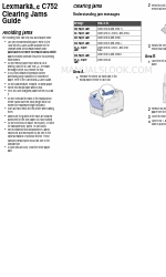 Lexmark C 752 Manuale di eliminazione degli inceppamenti