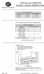 Empire Comfort Systems American Hearth DVCT 36 Series Instruções de instalação