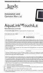 Jandy AquaLink Touch Installation And Operation Manual