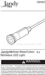 Jandy Infinite WaterColors IWC15W100 Gebruikershandleiding