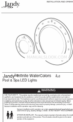 Jandy Infinite WaterColors IWCP50W100 Manuale di installazione e funzionamento