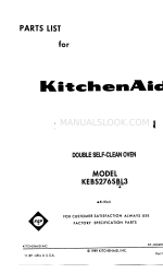 KitchenAid KEBS276SBL3 Onderdelenlijst