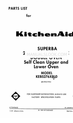 KitchenAid KEBS276XBL0 Parts List