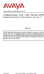 Avaya 1230 Manual de configuración