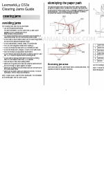 Lexmark C53x Clearing Jams Manual