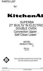 KitchenAid KEBS277YAL1 Lista części