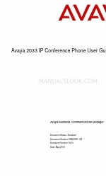 Avaya 2033 Manual do utilizador