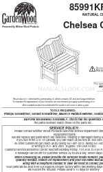 Garden Wood Furniture 85991KFRS1 Podręcznik