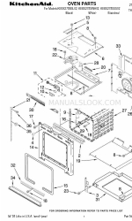 KitchenAid KEBS278SWH02 Список деталей