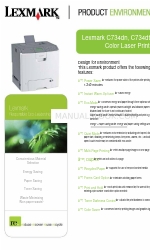 Lexmark C734dn Информационный лист