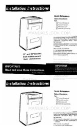 KitchenAid KEHC309JBL0 Installation Instructions