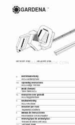 Gardena HS 36 Gebruiksaanwijzing